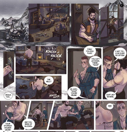 Colored comic page Colored comic page