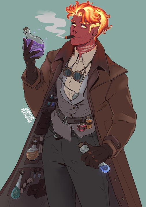 DnD Character (Commission for KonockKnockAce)