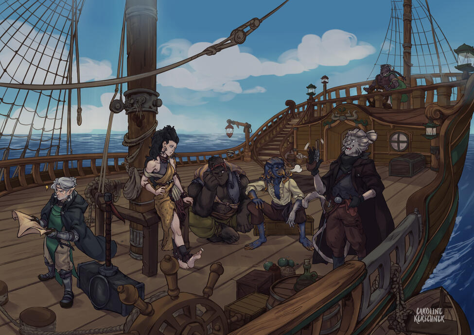 DND Party Illustration for Celeste_Reborn